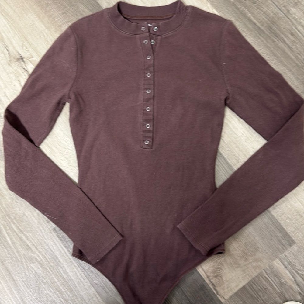 Abercrombie Soft A&F Body Suit ribbed size small